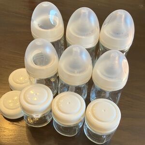 Gulicola Glass Bottles, 3oz, 5oz and 8 oz (9 total)